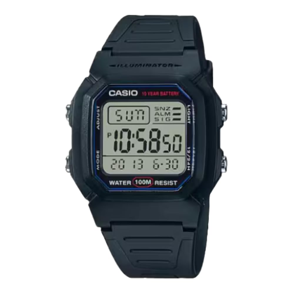Casio W800HG Series | Men’s Digital Watch | 100 Meter Water Resistance - View 3