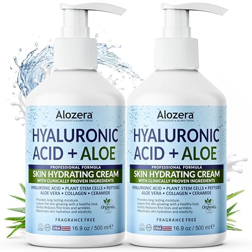 Hydrating Body Lotion Hyaluronic Acid Aloe Vera 16 9 oz 2 - Alozera Official Imagery - 1