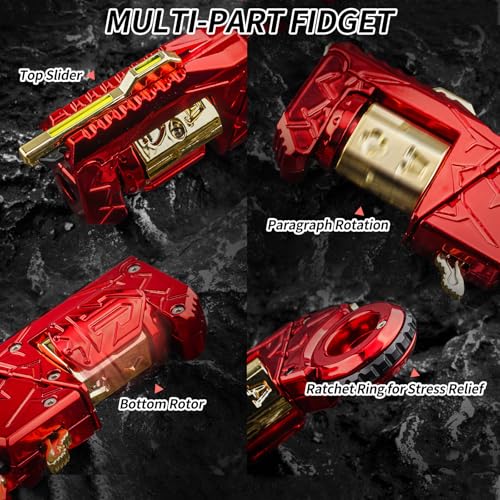 Fidget Toys Adults Metal Gun: Fidget Toy Rotating Stress Relief - Product Imagery