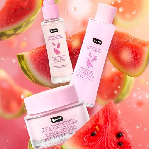 Glow Up Watermelon Renewing Skin Care Gift Set, 4-Pack - Product Imagery
