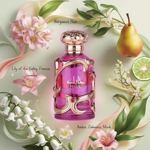 Lattafa Habik – Floral, Fruity, Fresh, Musky – Eau de Parfum - Product Imagery
