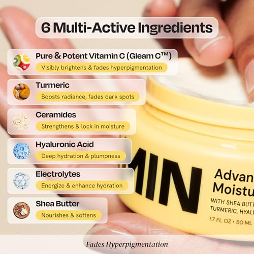 Gleamin Advanced Brightening Moisturizer 1.7fl oz Facial Cream, - Product Imagery