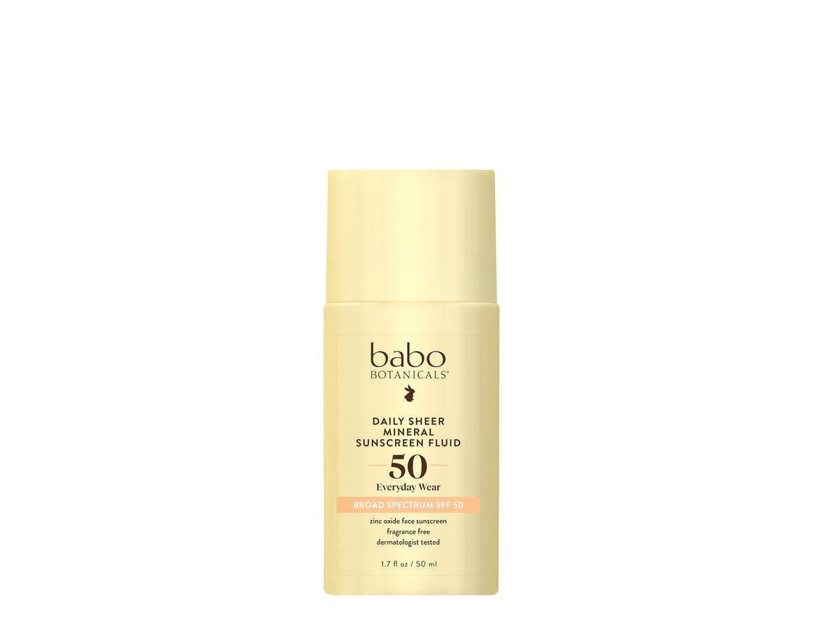 Babo Botanicals Daily Sheer Mineral Sunscreen Fluid SPF50 - Premium Selection Official Imagery - 2