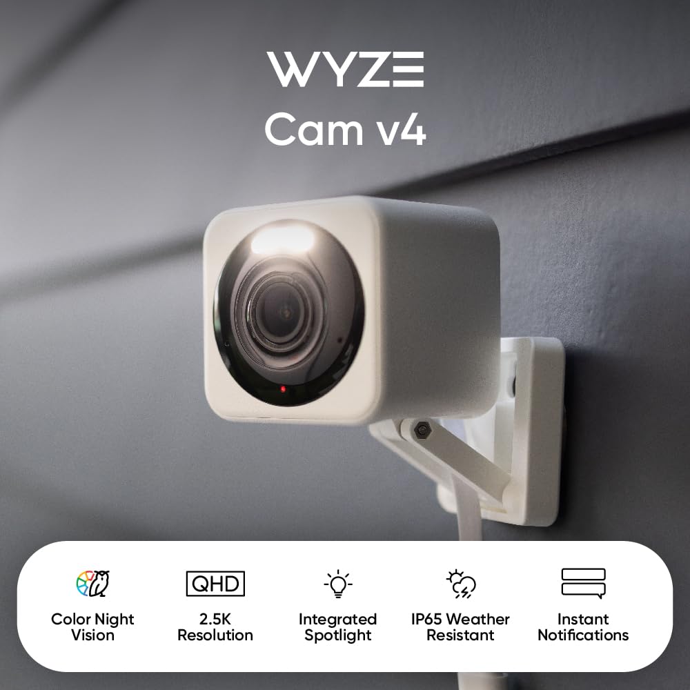 WYZE Cam v4 2 5K AI Security Camera Indoor Outdoor Cameras - WYZE Official Imagery - 3