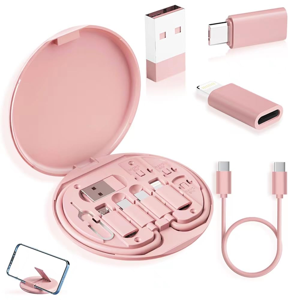 YANZIE USB Adapter Kit, USB C Travel Organizer Case with Phone St by YANZIE - Angle View 1