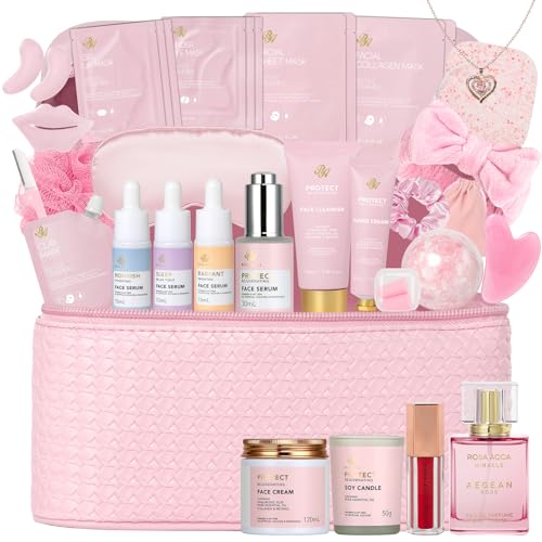 Gifts for Women, Birthday Gifts, 33 Pcs Rose Hydrating Face Skin - Product Imagery