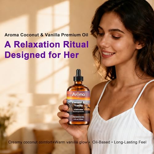 Coconut Vanilla Fragrance Oil 4 Fl Oz - Product Imagery