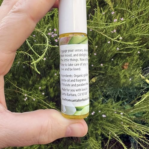 Tuberose Perfume Oil | .03 oz/10 ml Roll On Bottle with Organic - Product Imagery