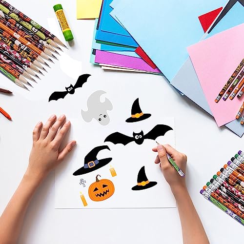 xutengy 72Pcs Halloween Pencils Stationery Party Favors Set， - Product Imagery