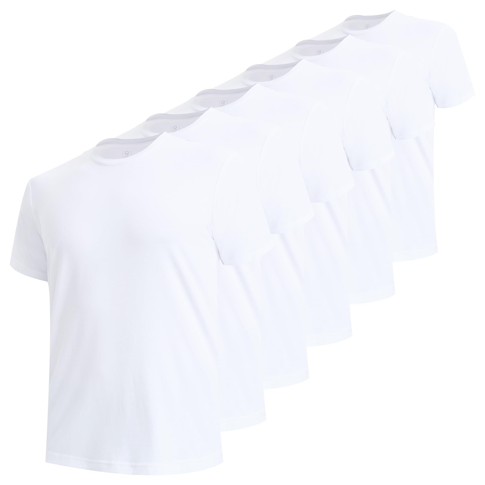 BAMBOO COOL Men's Undershirts Moisture Wicking Crewneck T Shirts - Product Imagery