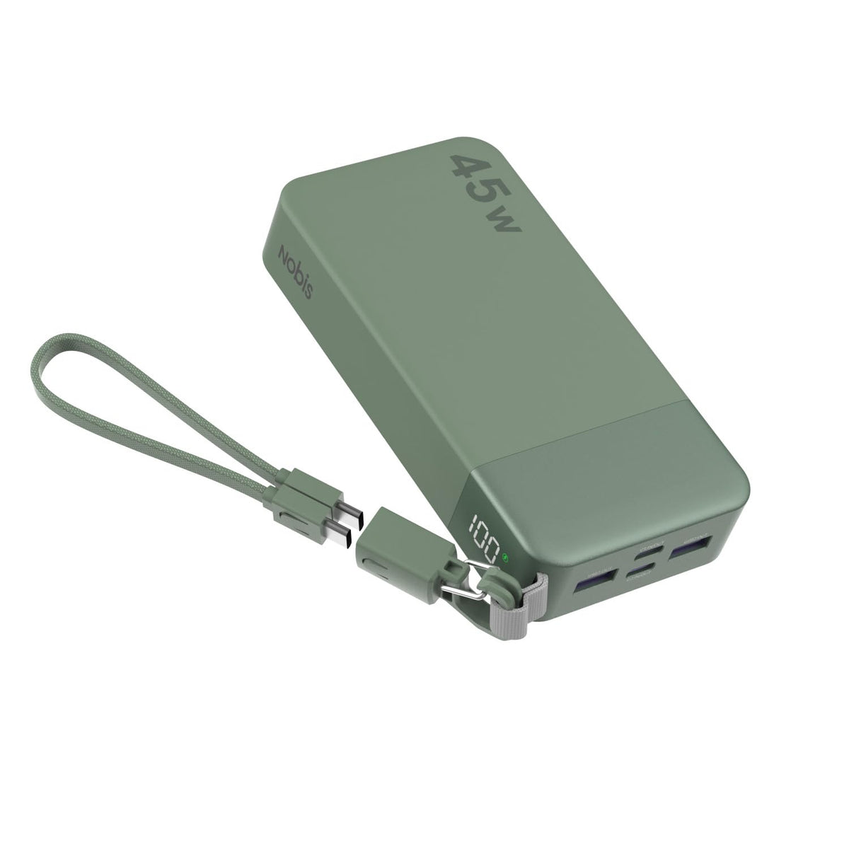 NOBIS Portable Charger 20000mAh 45W Power Bank w Detachable - NOBIS Official Imagery - 2