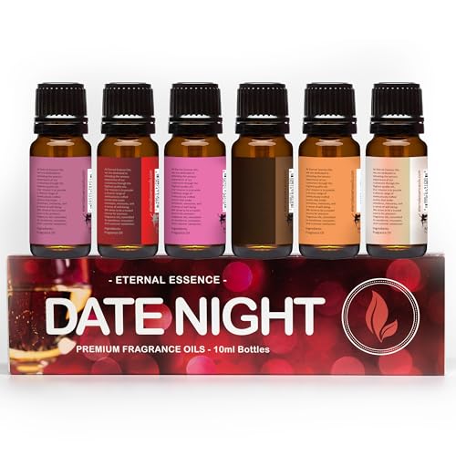 Eternal Essence Oils Date Night Set of 6 Premium Fragrance Oils - Product Imagery