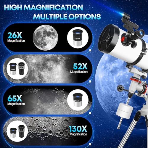150EQ Professional Astronomy Telescope for Adults High Powered - Product Imagery
