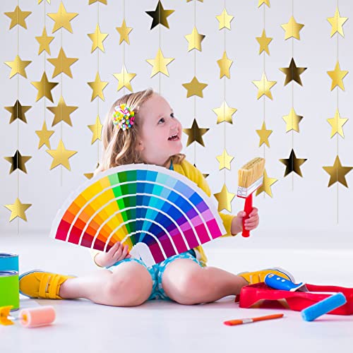 Glitter Star Garland Banner Decoration, 130 Feet Bright Star - Product Imagery