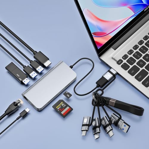 USB A to USB C 3.0 OTG Adapter, USB C to Micro Converter, IP to - Product Imagery