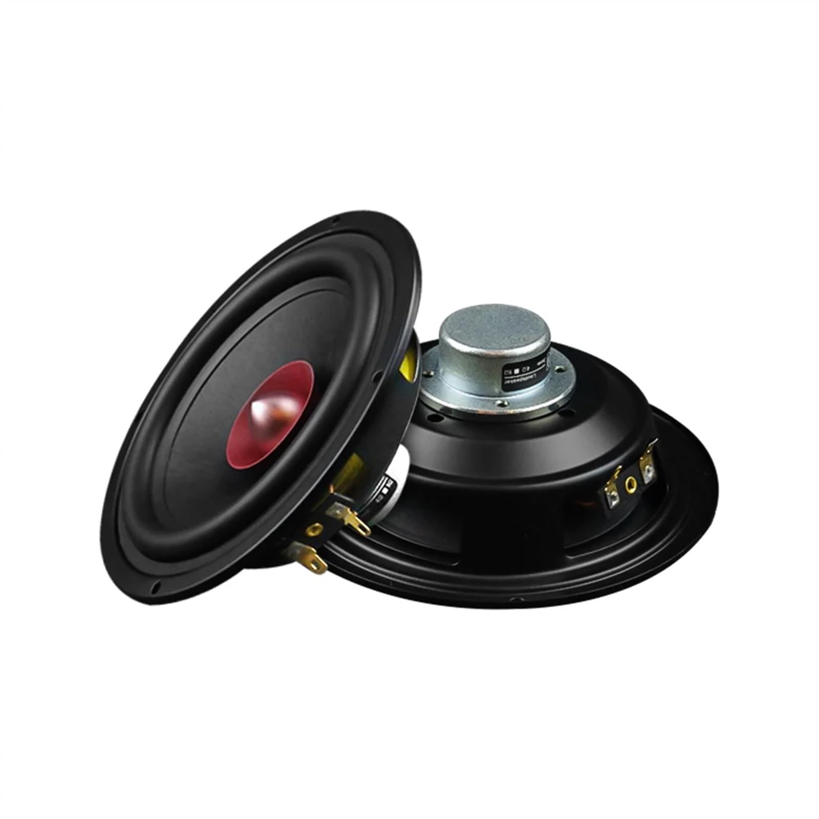 ABLNLPYOC 2Pcs 5.25 Inch HiFi Full Range Speaker Units 4 8 Ohm 40W NdFeB Magnet Loudspaeker Home Theater Music Sound Speaker(Square 8 Ohm)