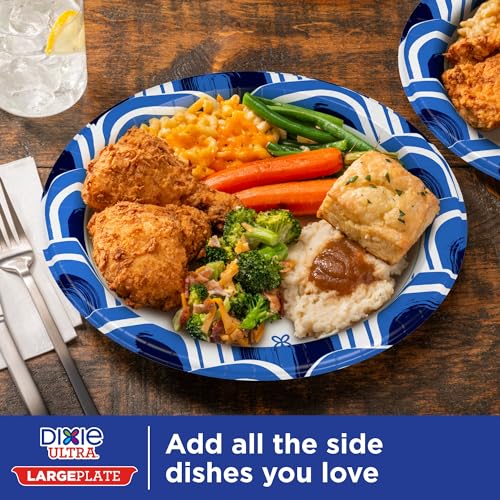 Dixie Ultra Heavy Duty Paper Plates, Large, 11-Inch, 25 Count, - Product Imagery