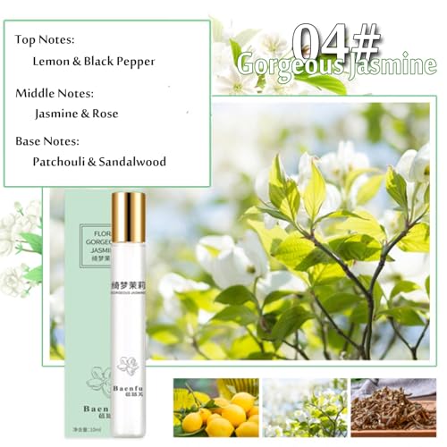 Grospe 4PCS Eau de Parfum Perfume Oil Roll-On Perfumes for Women - Product Imagery