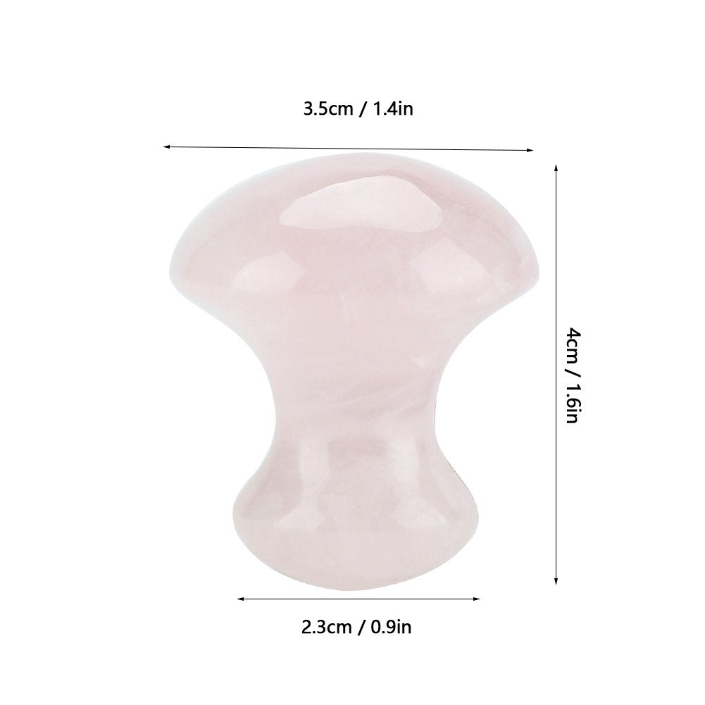 Massage Stone, Natural Pink Rose Quartz Crystal Massage Stone - Vikye