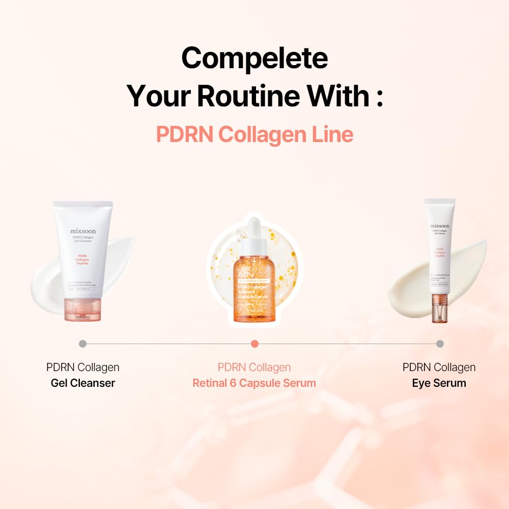 mixsoon PDRN Collagen Retinal 6 Capsule Serum Retinal Copper - mixsoon Official Imagery - 8