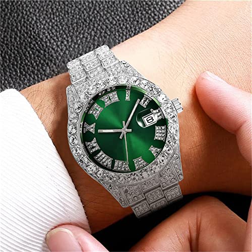 6Pcs Women Men Luxury Wholesales Watch Fashion Diamond Quartz - Product Imagery