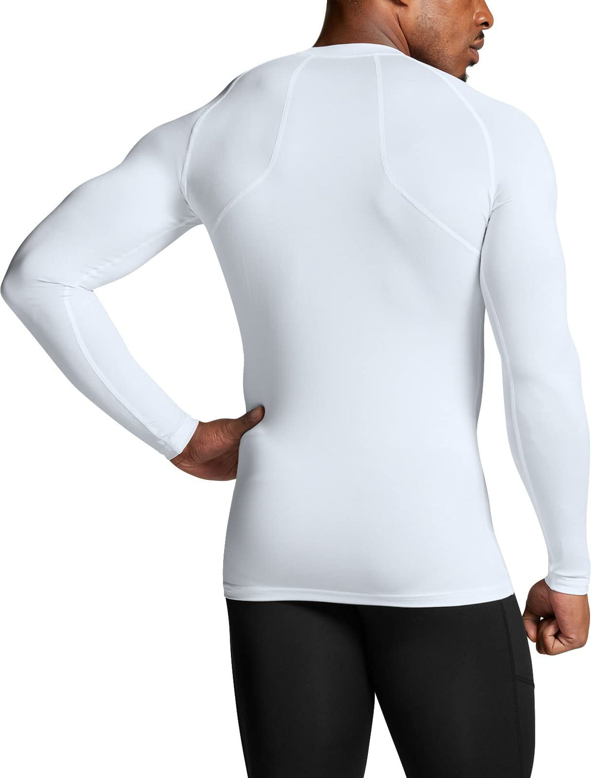 ATHLIO Men s UPF 50 Long Sleeve Compression Shirts Water - ATHLIO Official Imagery - 3