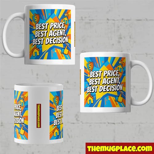 Estate Agent Coffee Mug - Sold On You Best Agent Ever With Star - Product Imagery