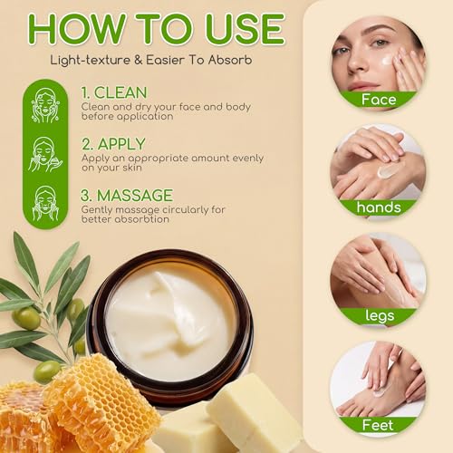 Beef Tallow for Skin & Face, Whipped Tallow and Honey Balm - Product Imagery