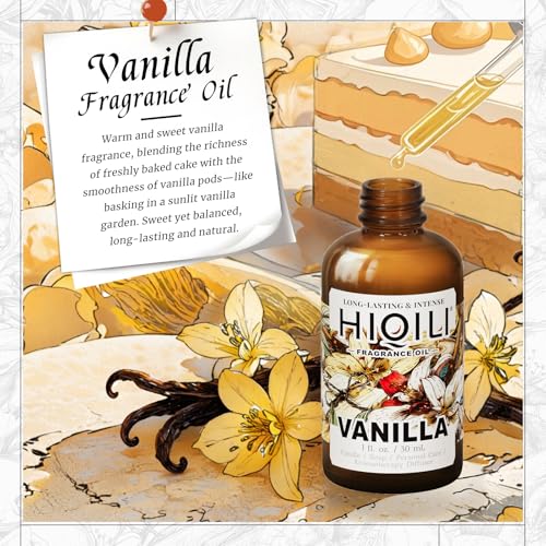 HIQILI Vanilla Fragrance Oil for Body Spray - 1 Fl Oz - Product Imagery