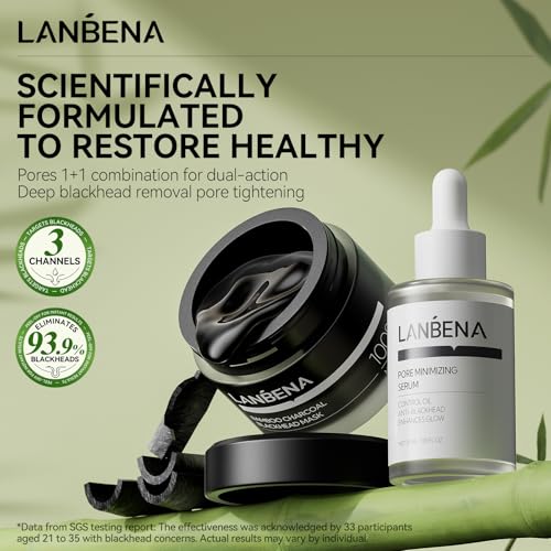 LANBENA Blackhead Remover Nose Pore Strips Kit Mask 30g+Pore - Product Imagery