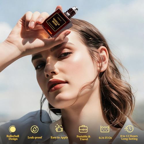 2 Pack Roll On Perfume Oil Pheromones Perfumes for Women, 0.34FL - Product Imagery