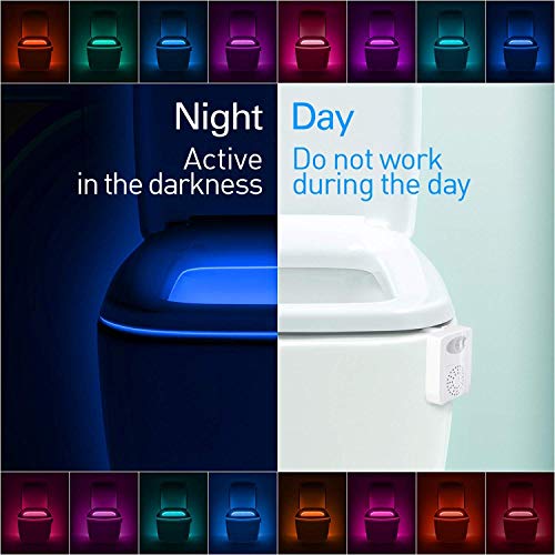ZEZHOU Toilet Light 2 Pack - 16 Color LED Toilet Bowl Light - Product Imagery