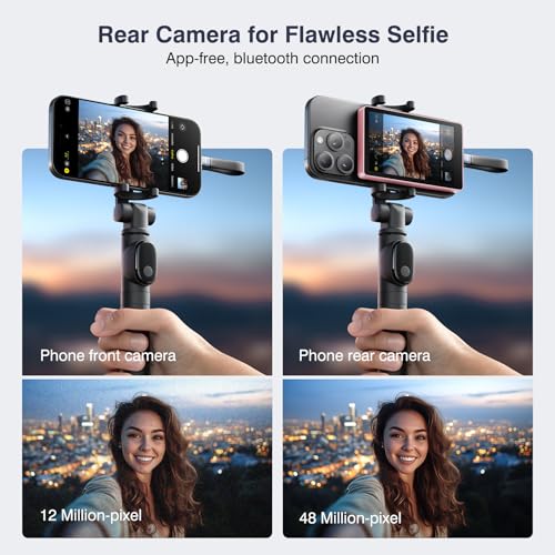TTQ 4K 60fps Vlog Selfie Monitor Screen, Magnetic Phone Vlog - Product Imagery