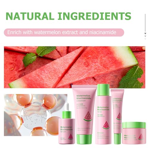 Watermelon Niacinamide Skin Care Set, Skin Care For Kids & Girls - Product Imagery