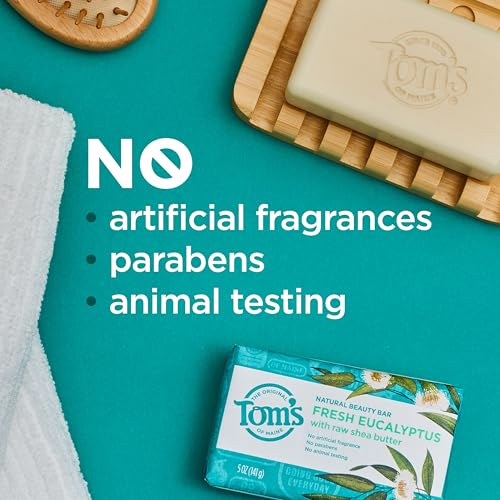 Tom's of Maine Natural Beauty Bar Soap, Fresh Eucalyptus, 5 oz - Product Imagery