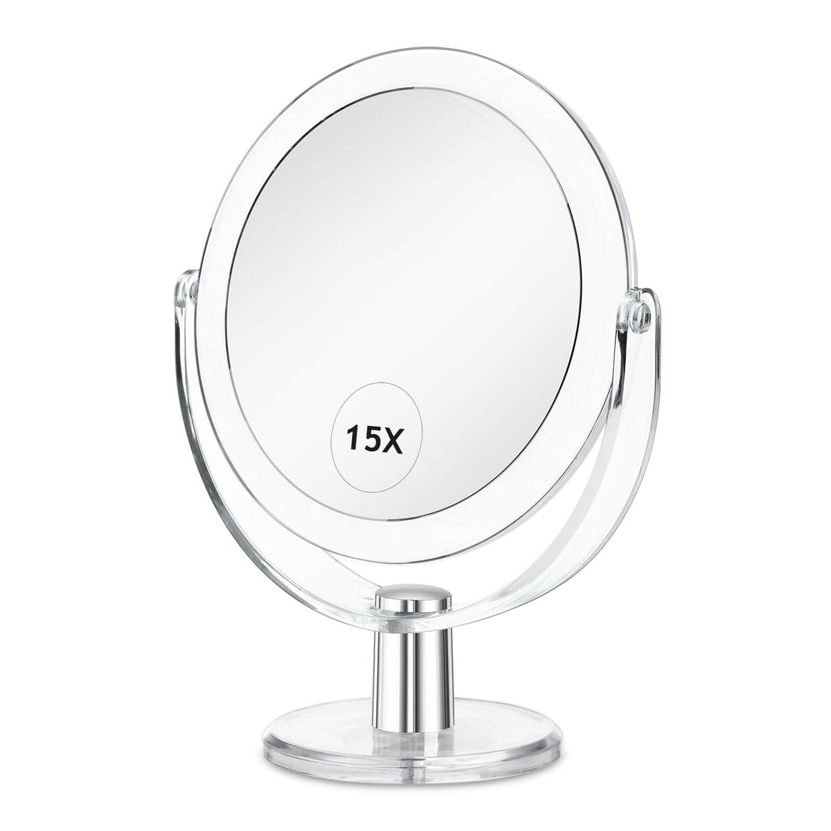 CLSEVXY Vanity Makeup Mirror with Stand 1X 15X Magnification - CLSEVXY Official Imagery - 1