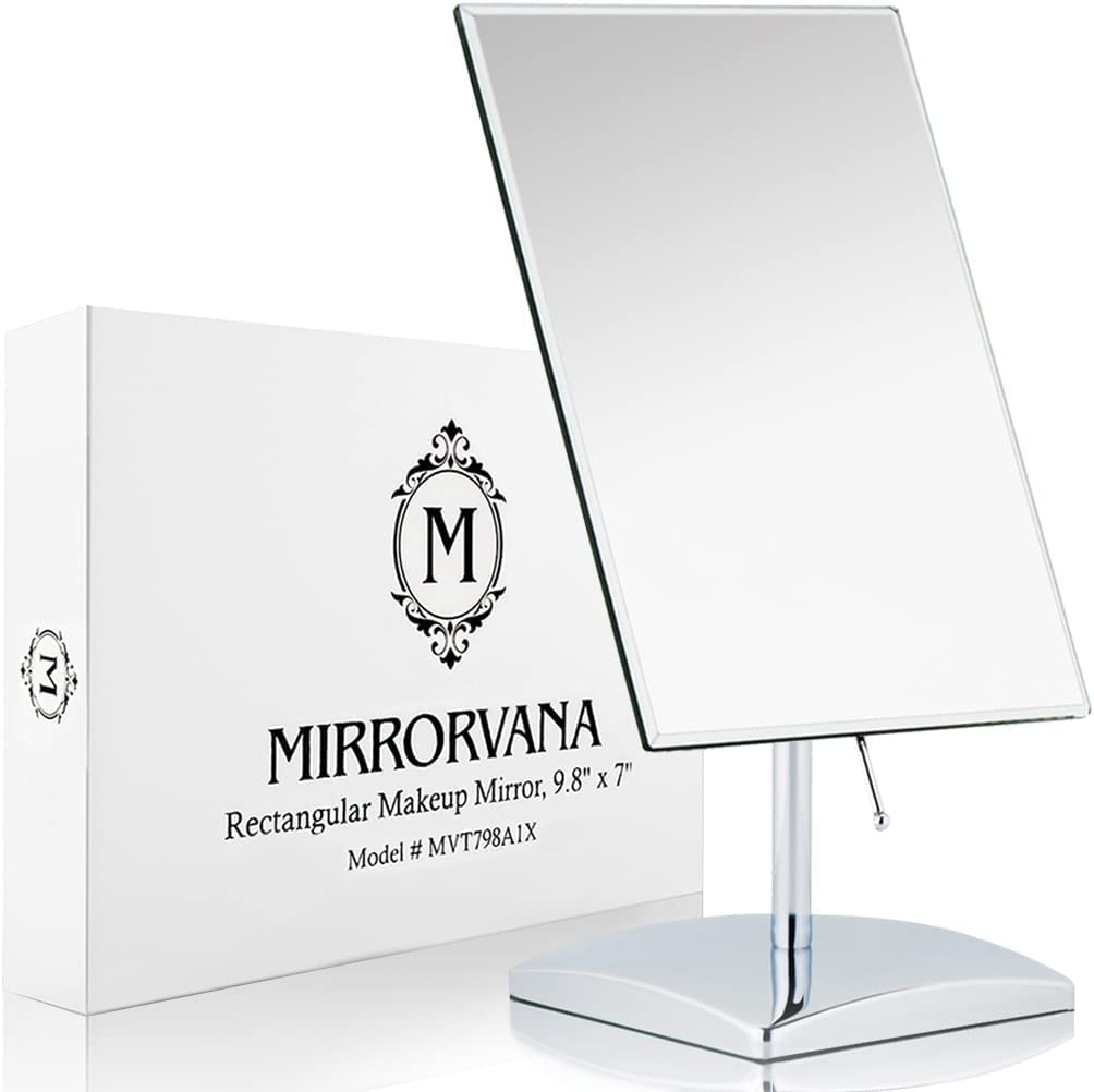 Large Table Desk Mirror with Stand 9 8 x 7 - MIRRORVANA Official Imagery - 1