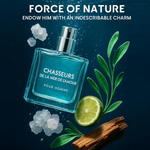 Pheromone Cologne for Men, Premium Long-Lasting Perfume Oil, - Product Imagery