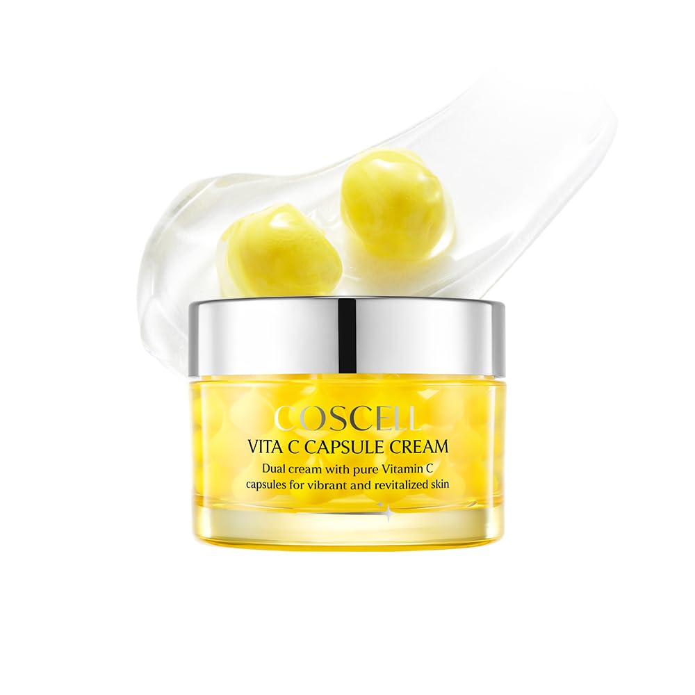 Korean Vitamin C Capsule Cream for Dull Dry Skin, 50ml - COSCELL