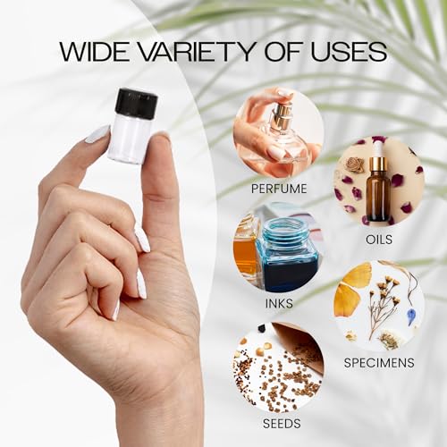 Beauticom 2ML Clear Glass Vial 60 Pieces with Orifice Reducer - Product Imagery