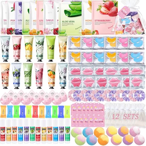 132 Pcs Spa Party Supplies for Women, Include Facial Mask, Face - Product Imagery