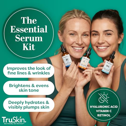 TruSkin Serum Trio with Vitamin C, Retinol & Hyaluronic Acid, 1 - Product Imagery