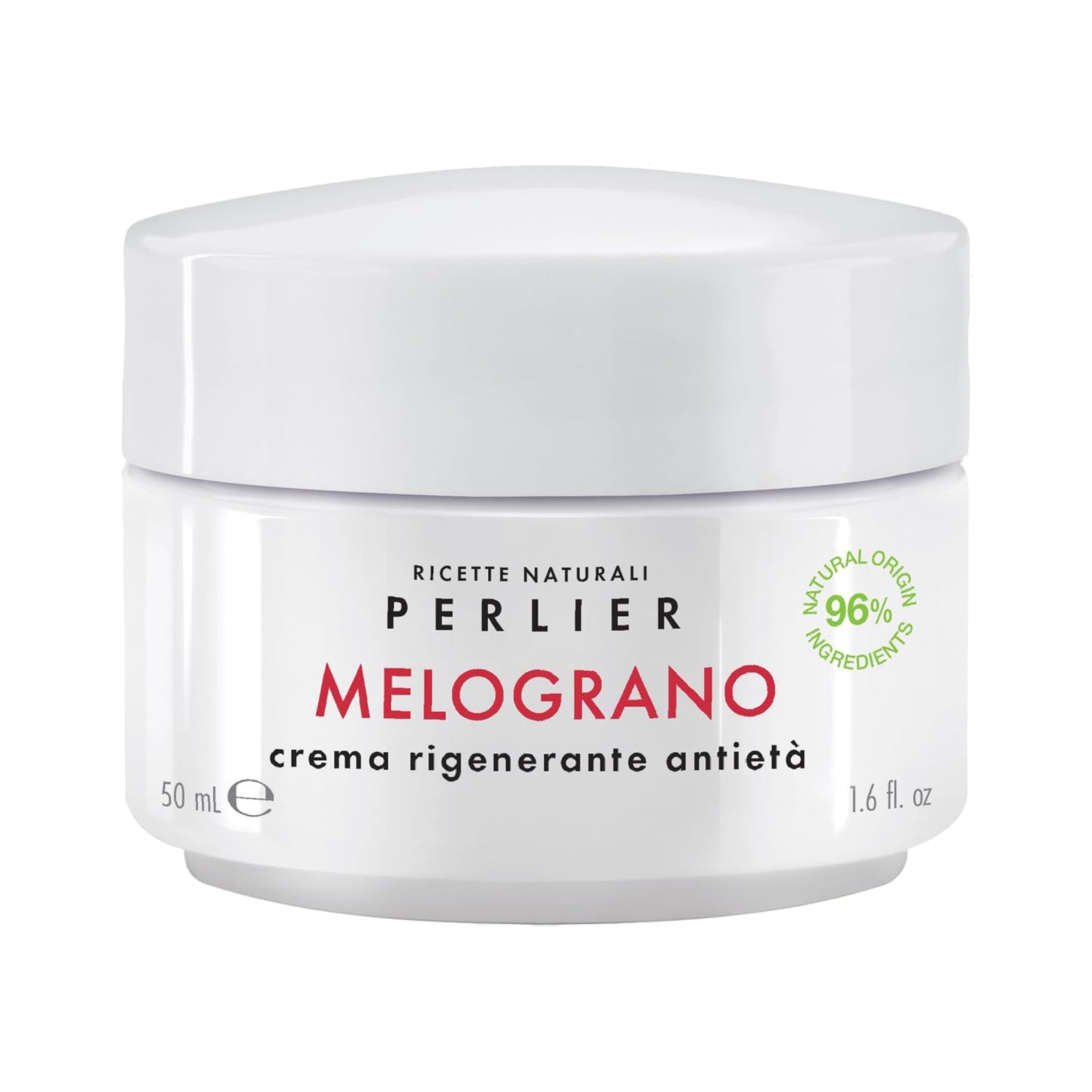 Perlier Pomegranate Revitalizing Anti-Aging Face Cream jar showing the product label and packaging details.