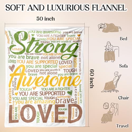 Super Soft Hug Blanket - Cancer Care Gifts for Women Men - - Product Imagery