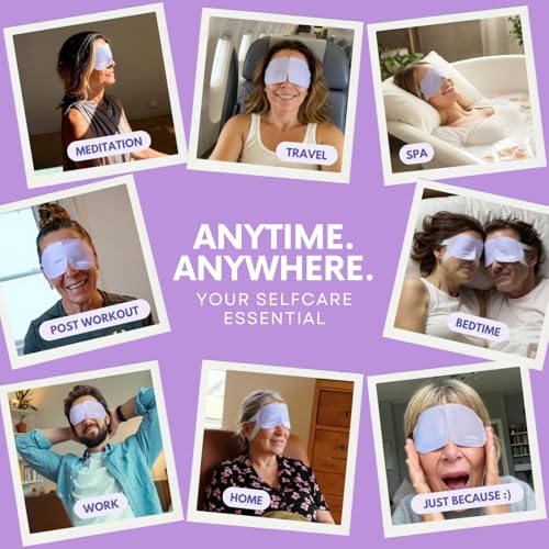 Steam Eye Mask, Self Heating Heated Eye Mask for Sleep, Warm - Product Imagery