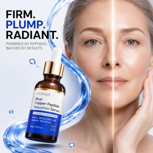 Blue Copper Peptide Bakuchiol EGF Serum + 12 Multi Peptides for - Product Imagery