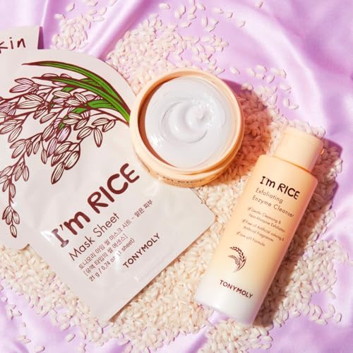 TONYMOLY I'm Rice Clarifying Blemish Kaolin Clay Mask, Face Pore - Product Imagery