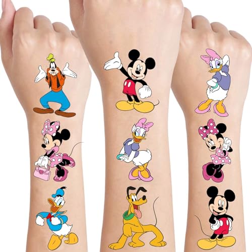 Mouse Birthday Party Supplies, 34Pcs Temporary Tattoos Party - Product Imagery