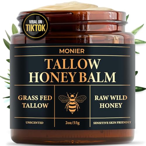 MONIER Beef Tallow and Honey Balm for Skin and Face – Moisturizer - MONIER Official Product View 1