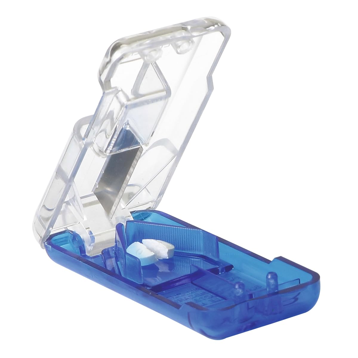 Ezy Dose Pill Cutter and Splitter with Built-in Pill Dispenser, E by EZY DOSE - Angle View 1